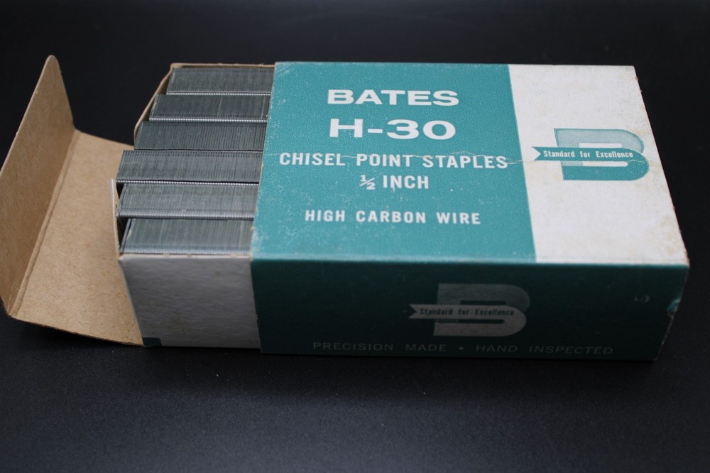 Bates H-30 1/2" High Carbon Wire Staples