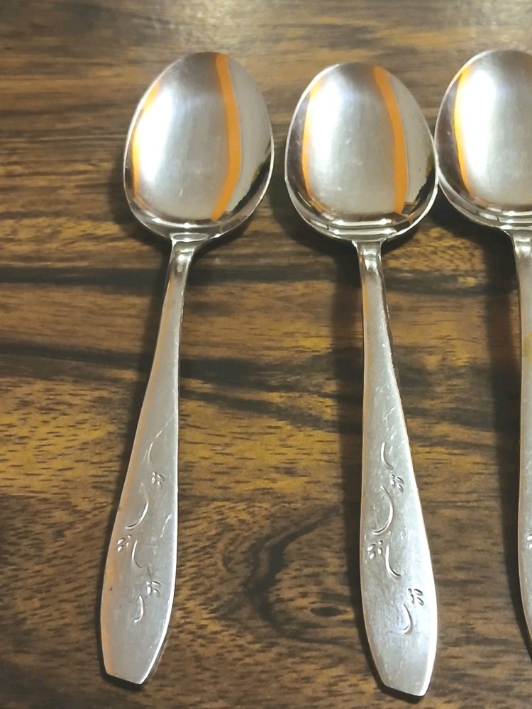 4 Silco Flatware Table Spoons Stainless Flatware 7 1/4" *Replacement Pieces *