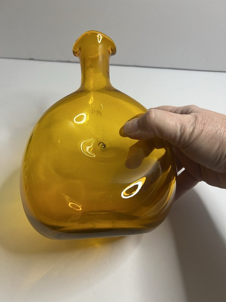 Blenko Amber Glass Decanter