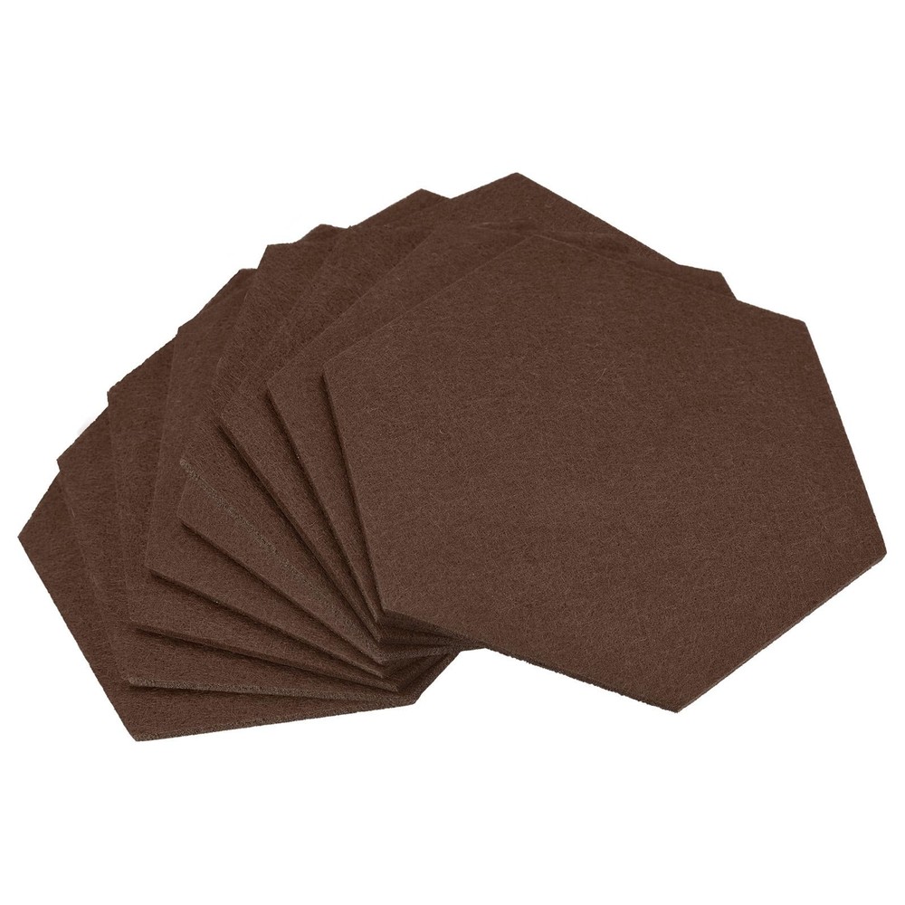 Felt coasters 9pcs hexagonal pads coasters, coffee