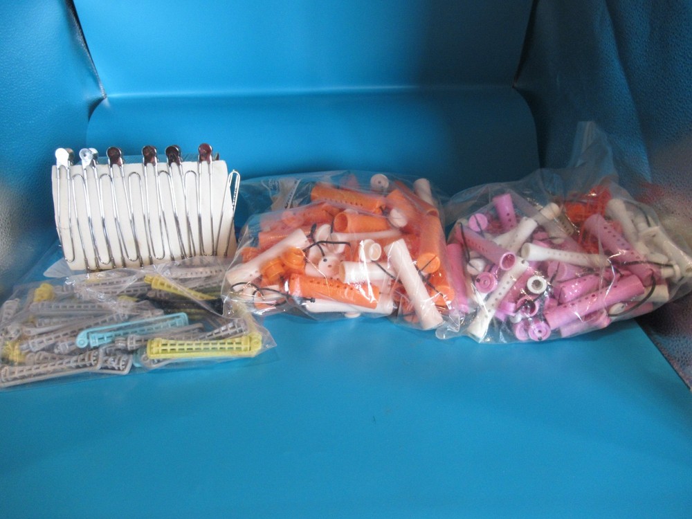 Vintage Perm Rods and Clips