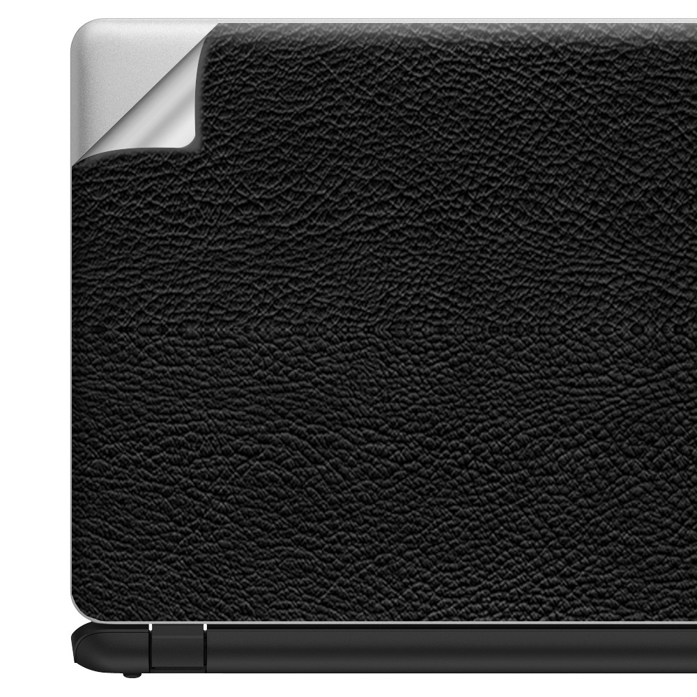 Universal Laptop Skins Wrap for 14" - Black Leather Pattern look
