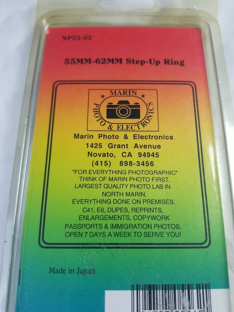 55mm-62mm Step-up Ring - Marin photo & electronics NP55-62