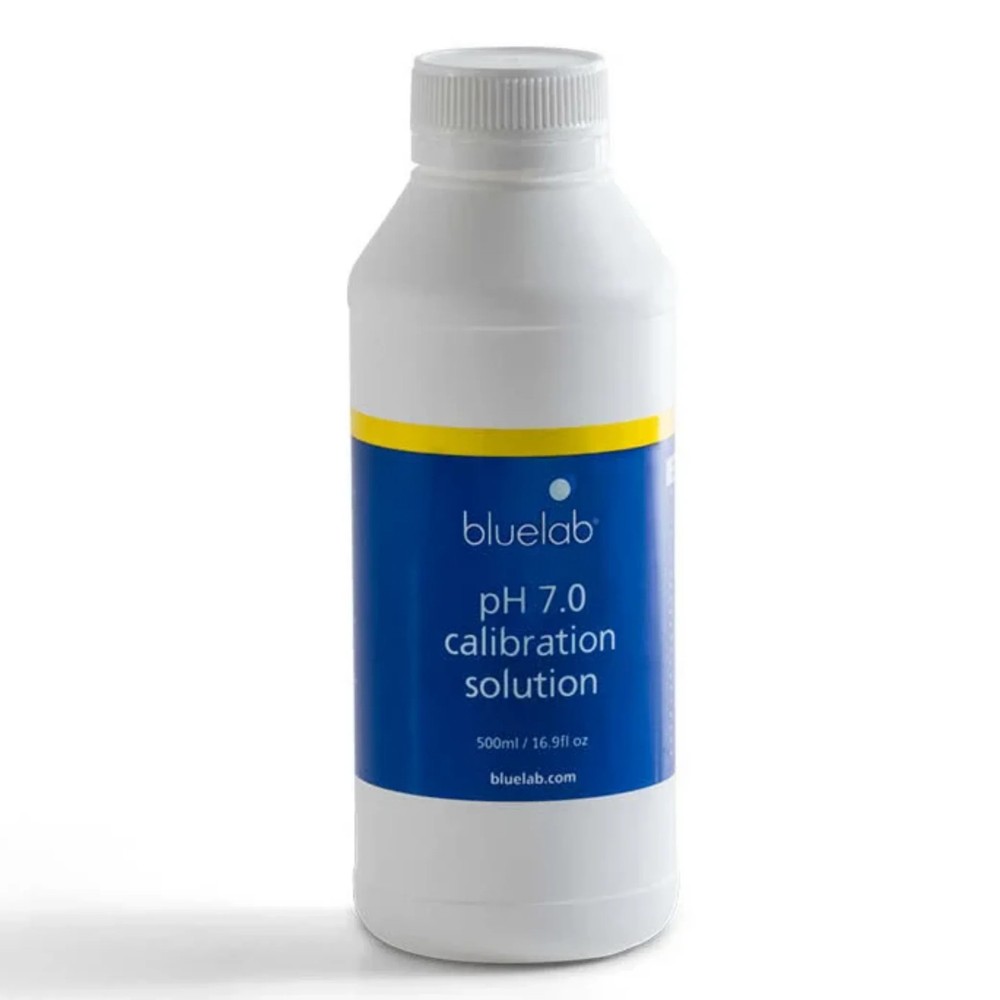 BlueLab Calibration Solution - 7.0 pH - 250 ml Hydroponic Garden Meter