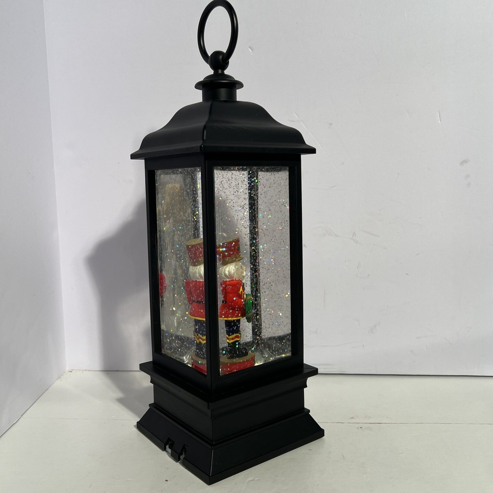 Holiday Nutcracker Lighted Water Lantern 11”