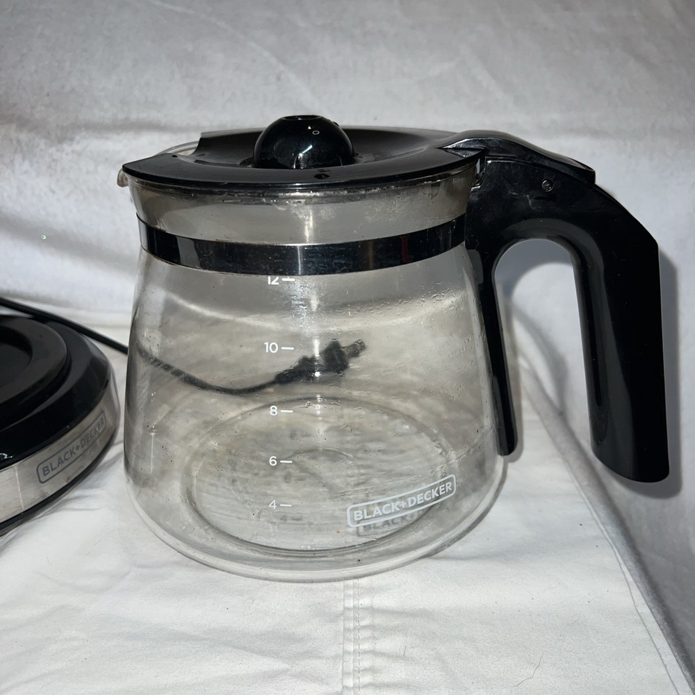 BLACK+DECKER 12 Cup Programmable Coffee Maker Stainless Steel Brew Strength