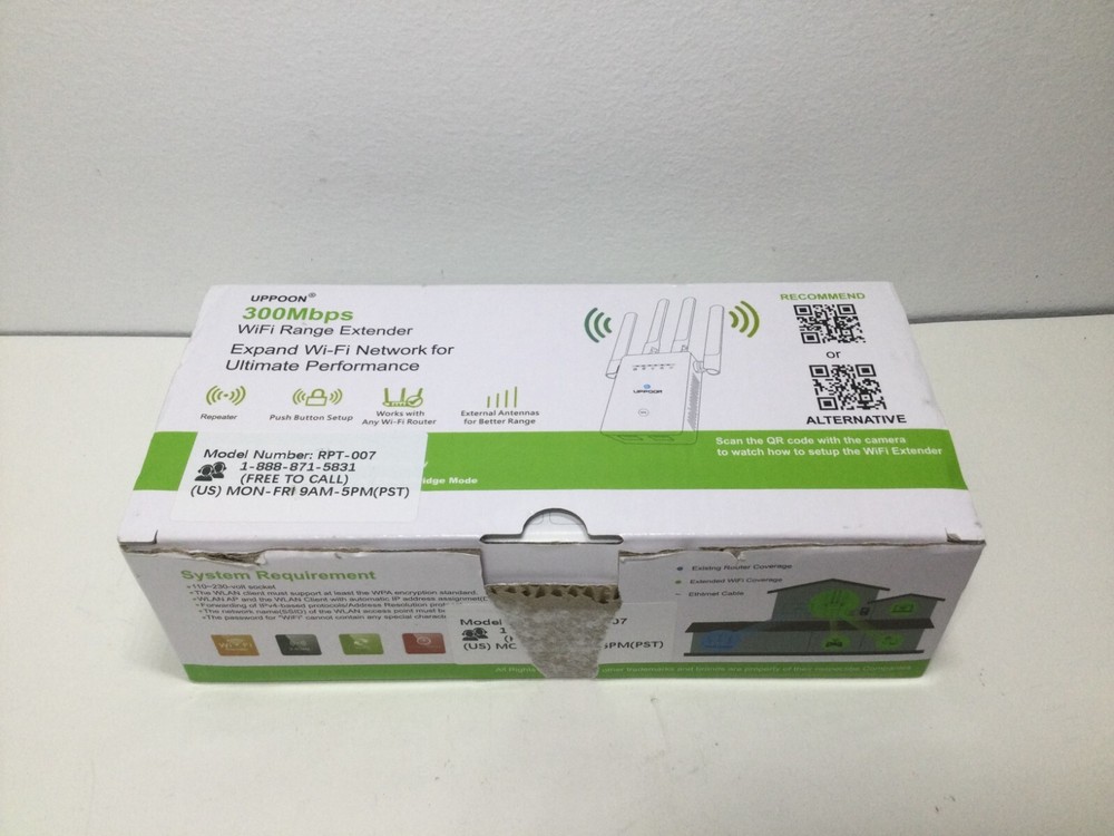 Uppoon 300 Mbps WiFi Range Extender Internet Network Router Wireless