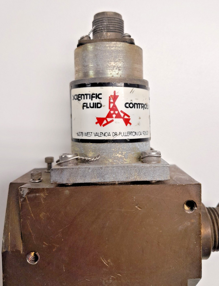 Surplus - Scientific Fluid Controls Brass Solenoid Valve - Rocket Engine NASA