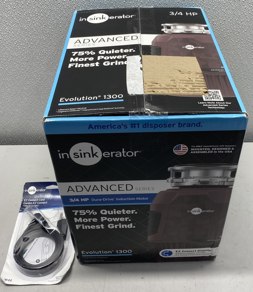 InSinkErator Evolution 1300 Garbage Disposal 3/4 HP Cord Included
