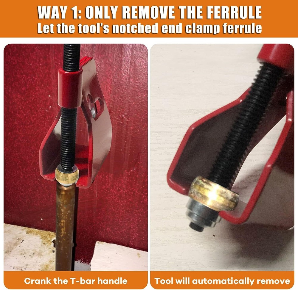 Compression Sleeve Puller Tool Remove Ferrule Plumbing Tool Compression Ring Red