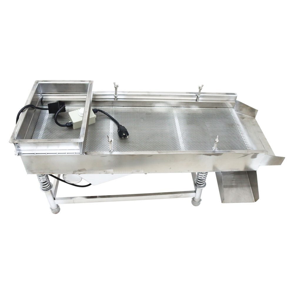 3mm Screen Stainless Steel Linear Vibrating Screen Shaker Single Layer 110V