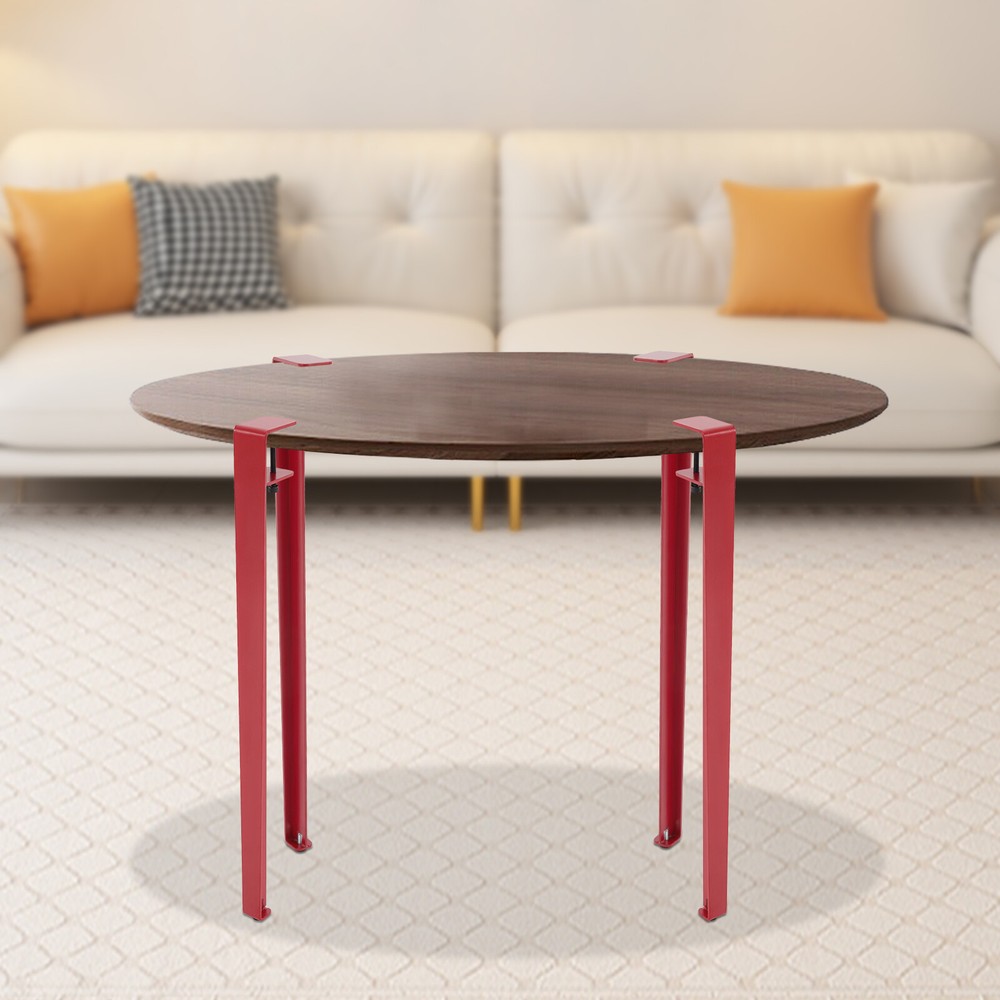 4pcs Adjustable Table Legs, Table Clamp Legs, Iron F-shaped Table Legs Red