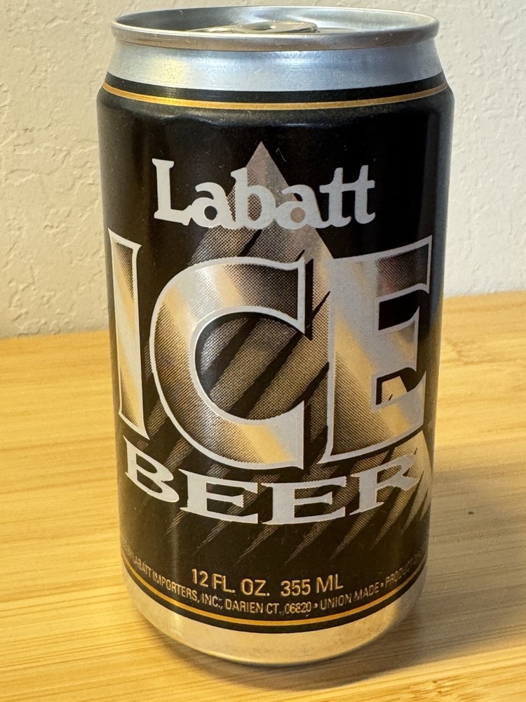 Labatt ICE Beer - Empty Beer Can - Bottom Opened