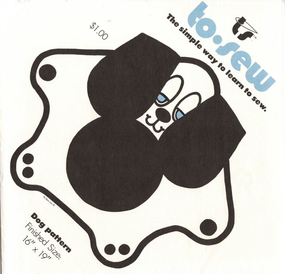 Vintage Learn To Sew Sewing Pattern  "Dog"