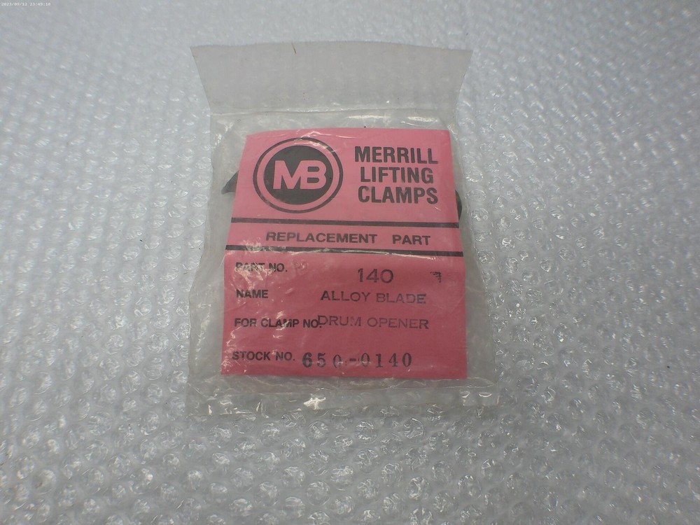 MERRILL LIFTING CLAMPS 140 BLADE NSMP