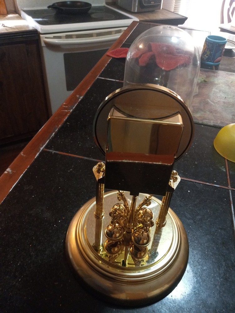Sharp Classic Anniversary Clock Dome Gold Quartz 400 Day Clock