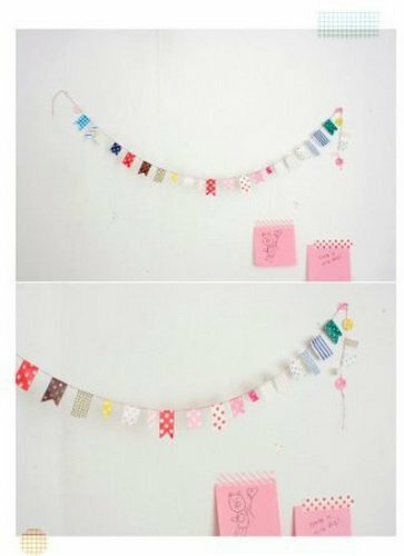 Wrapables Decorative Patterns Masking Sticker Set, Basic