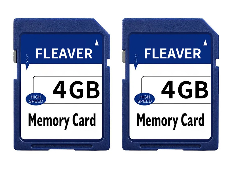 2PACK 4GB SD CARDS Class 4 SDHC Flash Memory Card