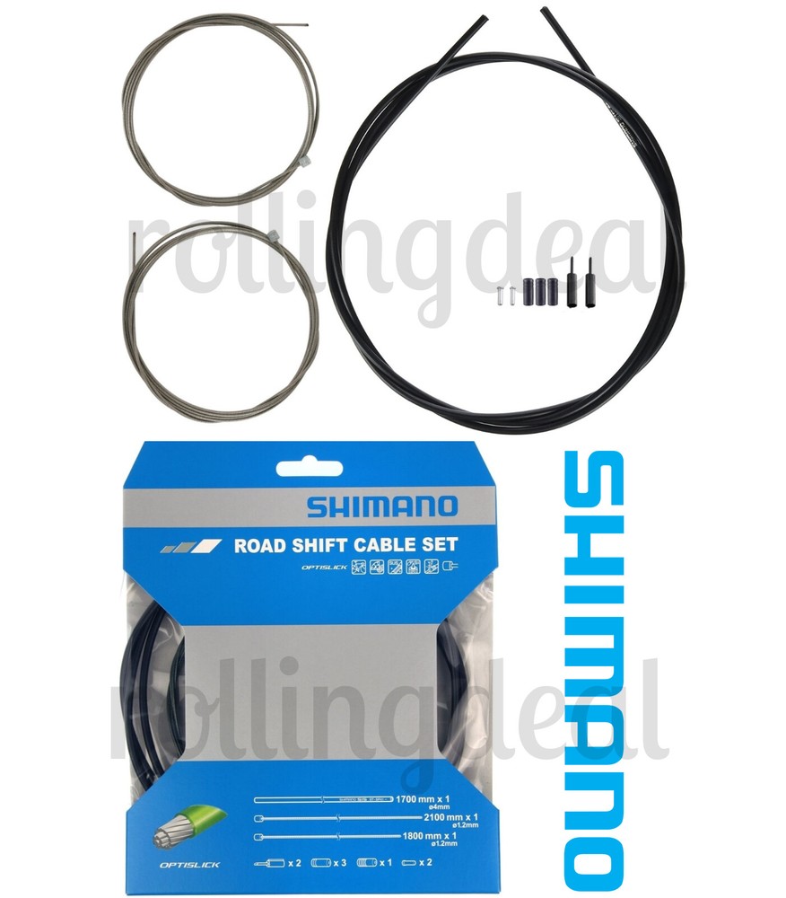 Shimano Road OPTISLICK Shift Cable/Housing Set (Black) Brand NEW