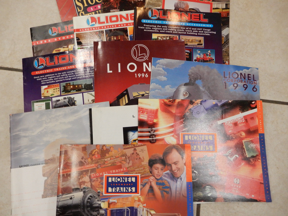 LIONEL 1990 - 1998 Catalogs 17 Different Catalogs
