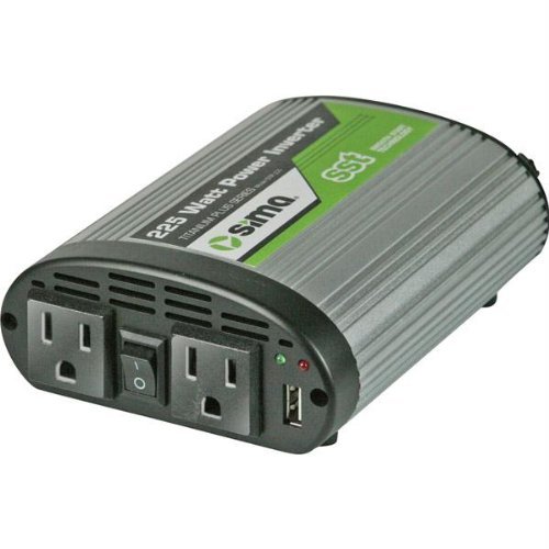 Sima 225-Watt Dual-Outlet Smooth Start Power Inverter Automotive Car
