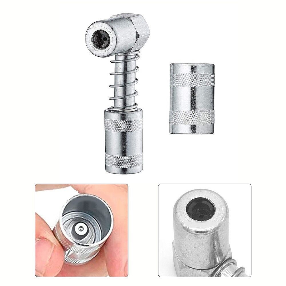 Grease Nozzle Grease Gun- Accessory 90 Degree Grease Coupler Adapter