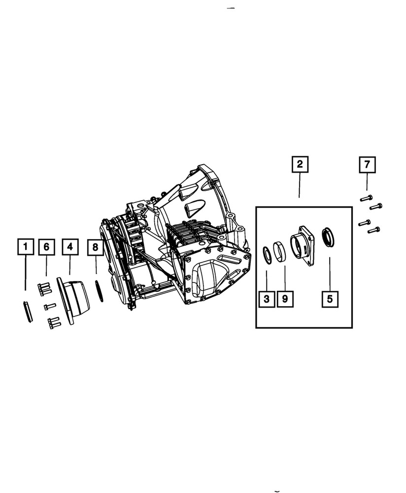 Genuine Mopar Differential Case Seal Left 4567496AC