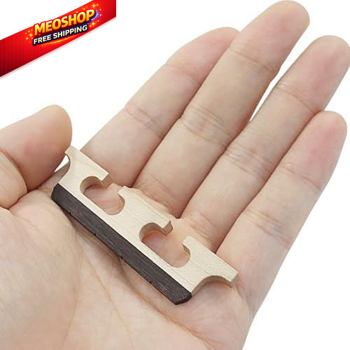 Marvexi 4-String Banjo Bridge, Ebony Maple Composite Replacement