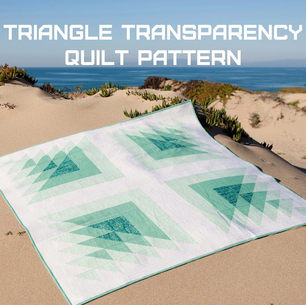 Triangle Transparency Pattern by Quilting Jet Girl