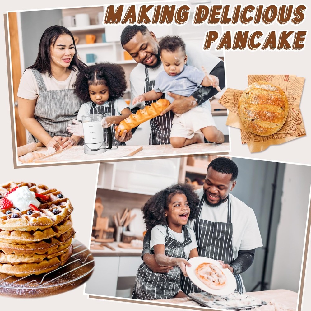 2 Pcs Cupcake Batter Dispenser Pancake Mix Squeeze Handle Waffle Tool Black
