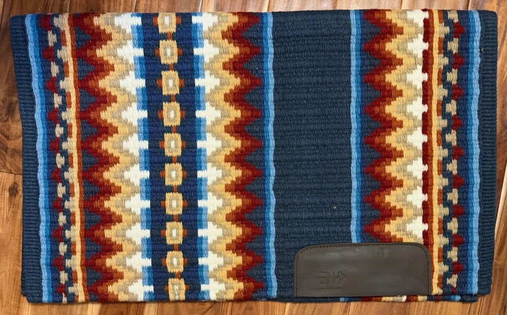 EM Custom Oversized WP Pad. Dark Blue, Rust, Tan Cream Great Shape!!