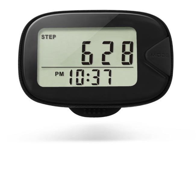 3D Pedometer Simple LCD Display for Walking Walking Step Counter Clip on Step