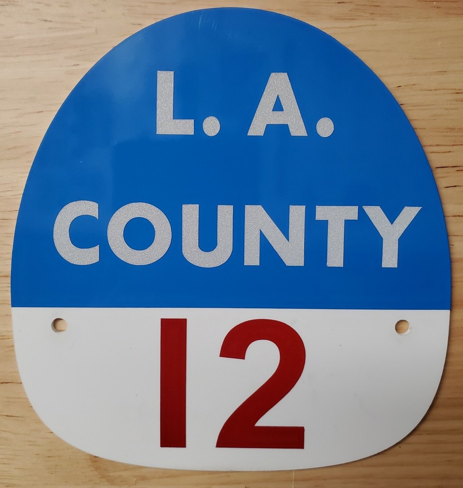 LA COUNTY 12 FIRE HELMET SHIELD