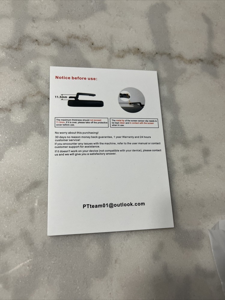 RF Remote Control Page Turner Black NEW