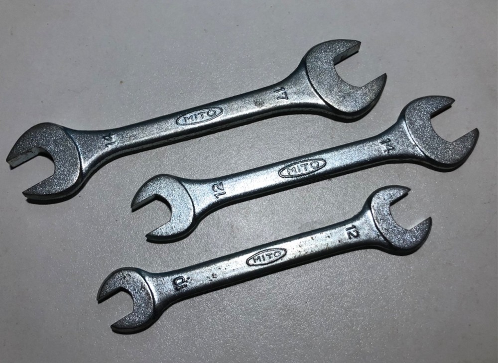 Vintage Mito Open Ended Spanners x 3