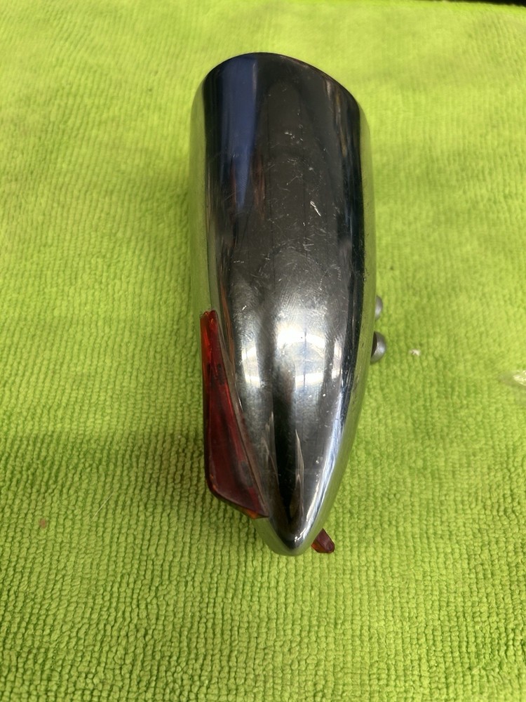 VINTAGE DELTA SEALED BEAM HEAD LIGHT AND HALF BATTERY BOX