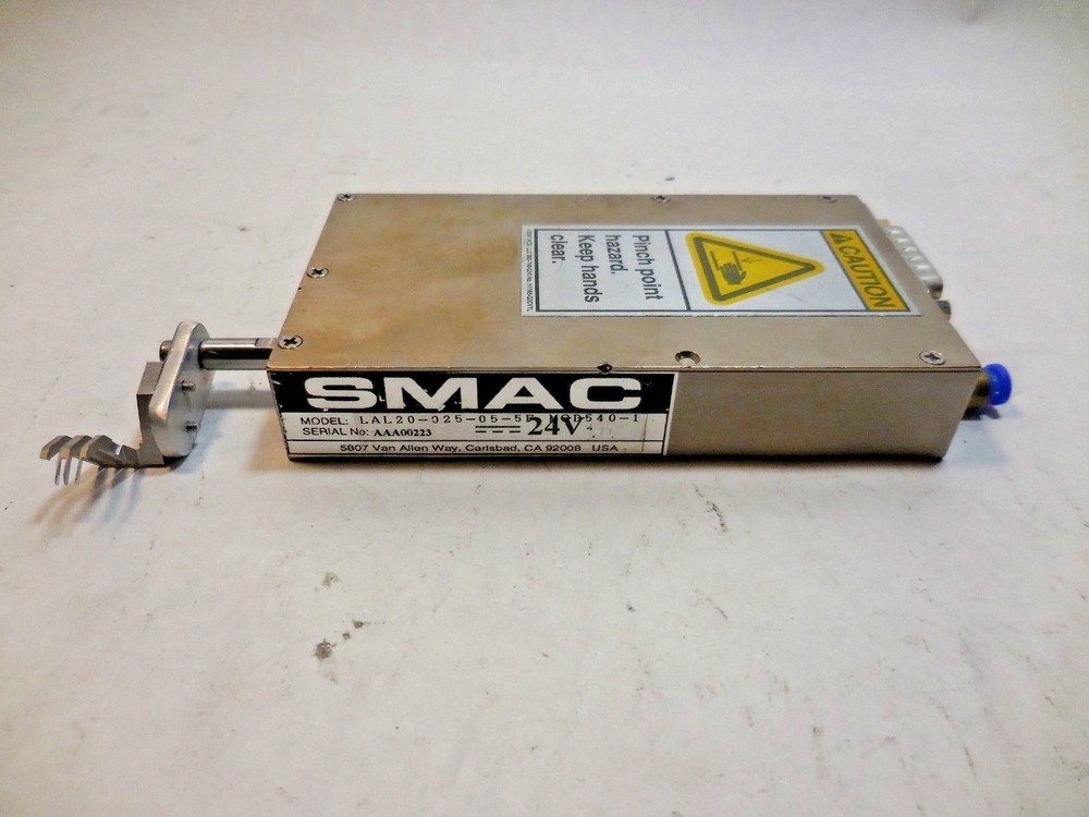 SMAC LAL20-025-05-5F Linear Actuator/ 5-Micron Encoder (24V, 15mm Stroke)