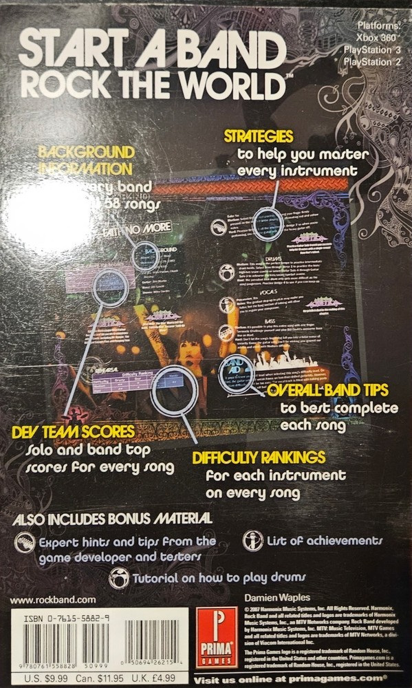 Rock Band: Prima Official Game Guide
