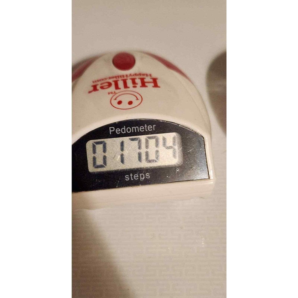 Pedometer set of 2 working step counter trackers exercise workout
