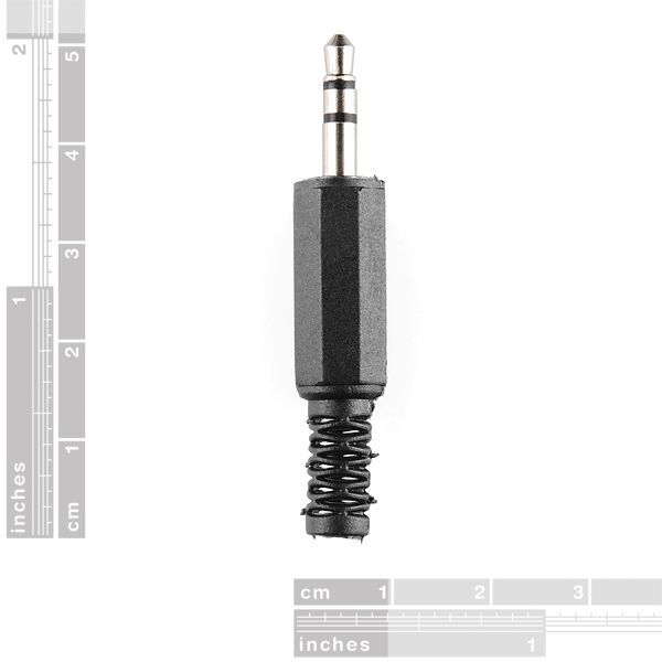 [ SparkFun COM-11143 ] Audio Plug - 3.5mm (1/8")