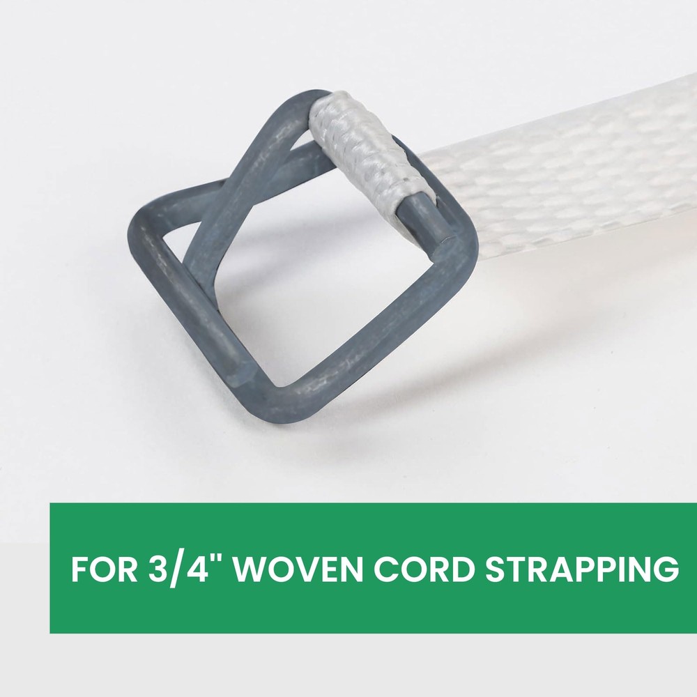 U.S. Solid 100PCS Phosphate Buckles for 3/4in Strap Width Woven Cord Strapping
