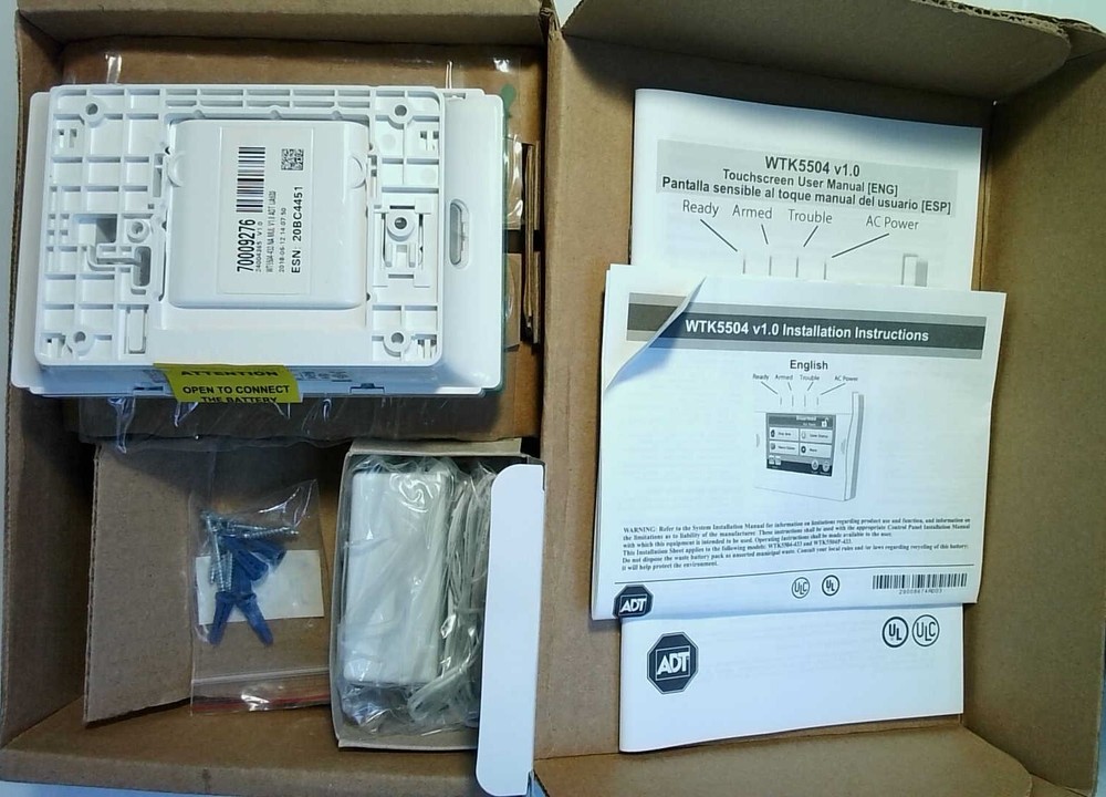 DSC WTK5504 2-Way Wireless TouchScreen Arming Station