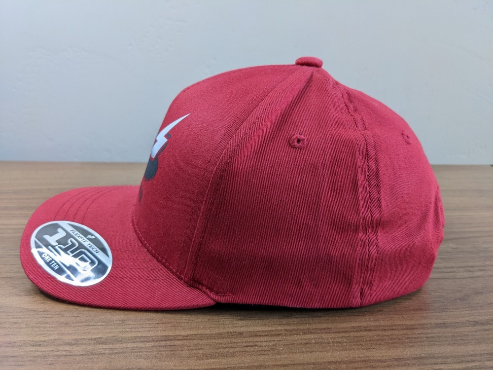 Youth FOX RACING Flexfit Hat Cap Logo Adjustable Snapback Red