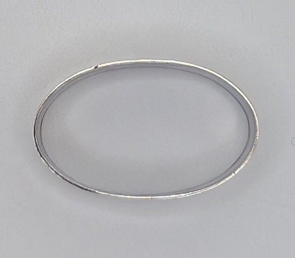 Vintage Danish 830 Silver Napkin Ring, Hans Jensen, "B" initial, dated 1959