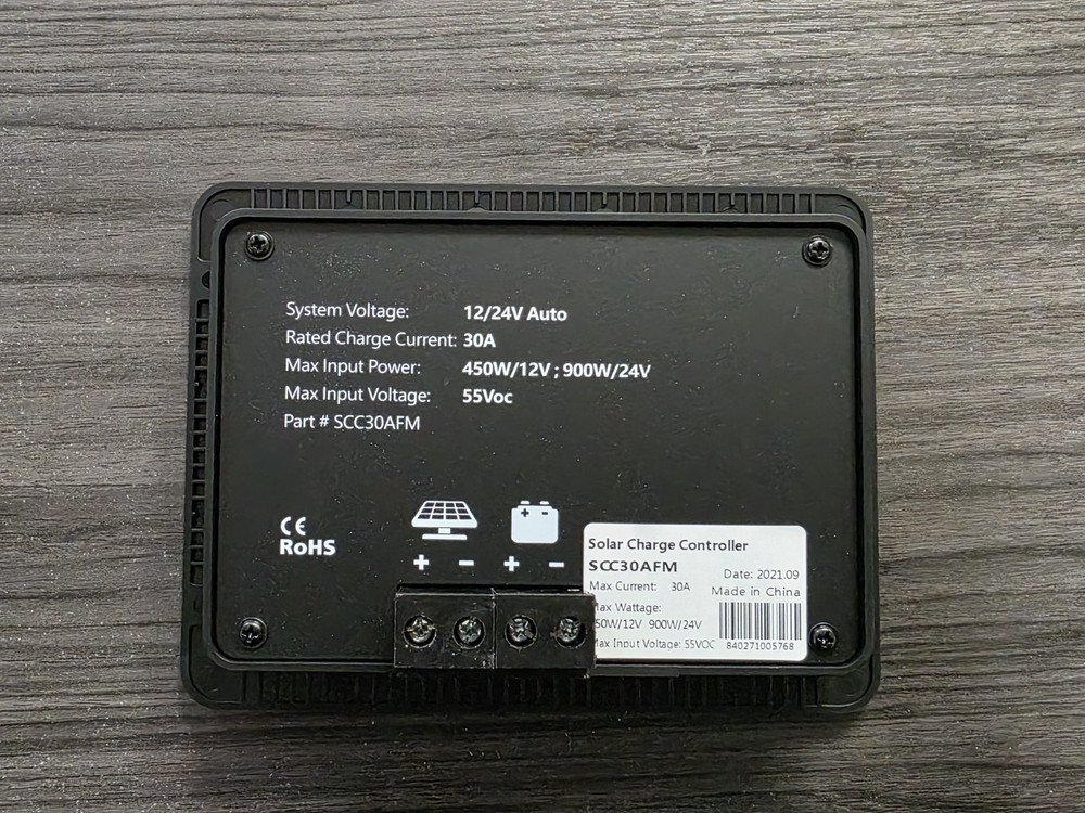 Aims SCC30AFM 30 Amp Solar Charge Controller