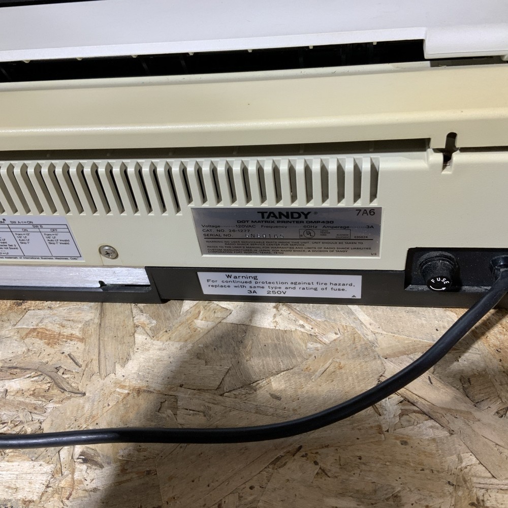 Vintage Tandy DMP 430 Wide Format Dot Matrix Printer