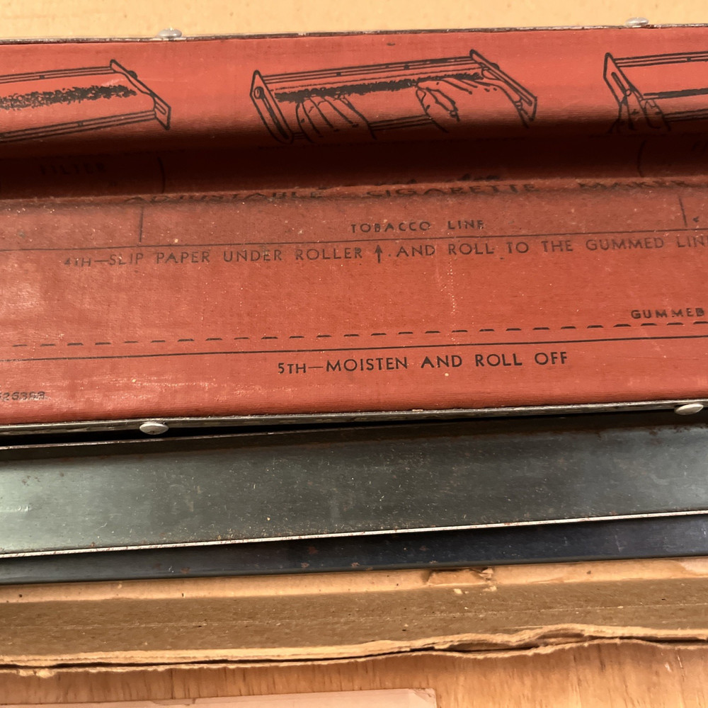 Vintage V-Master Deluxe Cigarette Maker Rolling Machine - FREE SHIPPING