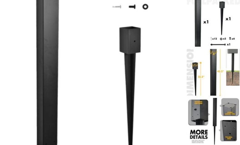 Heavy Duty Mailbox Post, 43" In-Ground Mounting Post for Use with Style 1