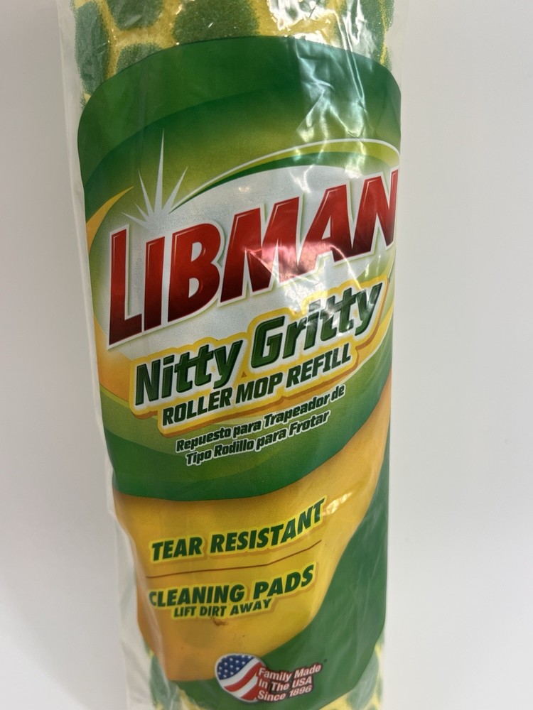 Libman Nitty Gritty Roller Mop Refill 2011 New