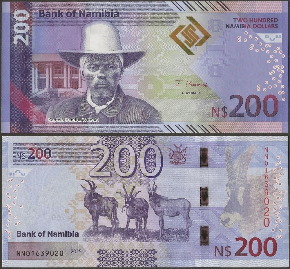 NAMIBIA 10 to 200 DOLLARS 2025 Full Set @ EBS